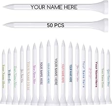 Personalized Engraved Wooden Golf Tees - 2 3/4 Inches, 50/100/200 Pack - for Competitions & Promotions