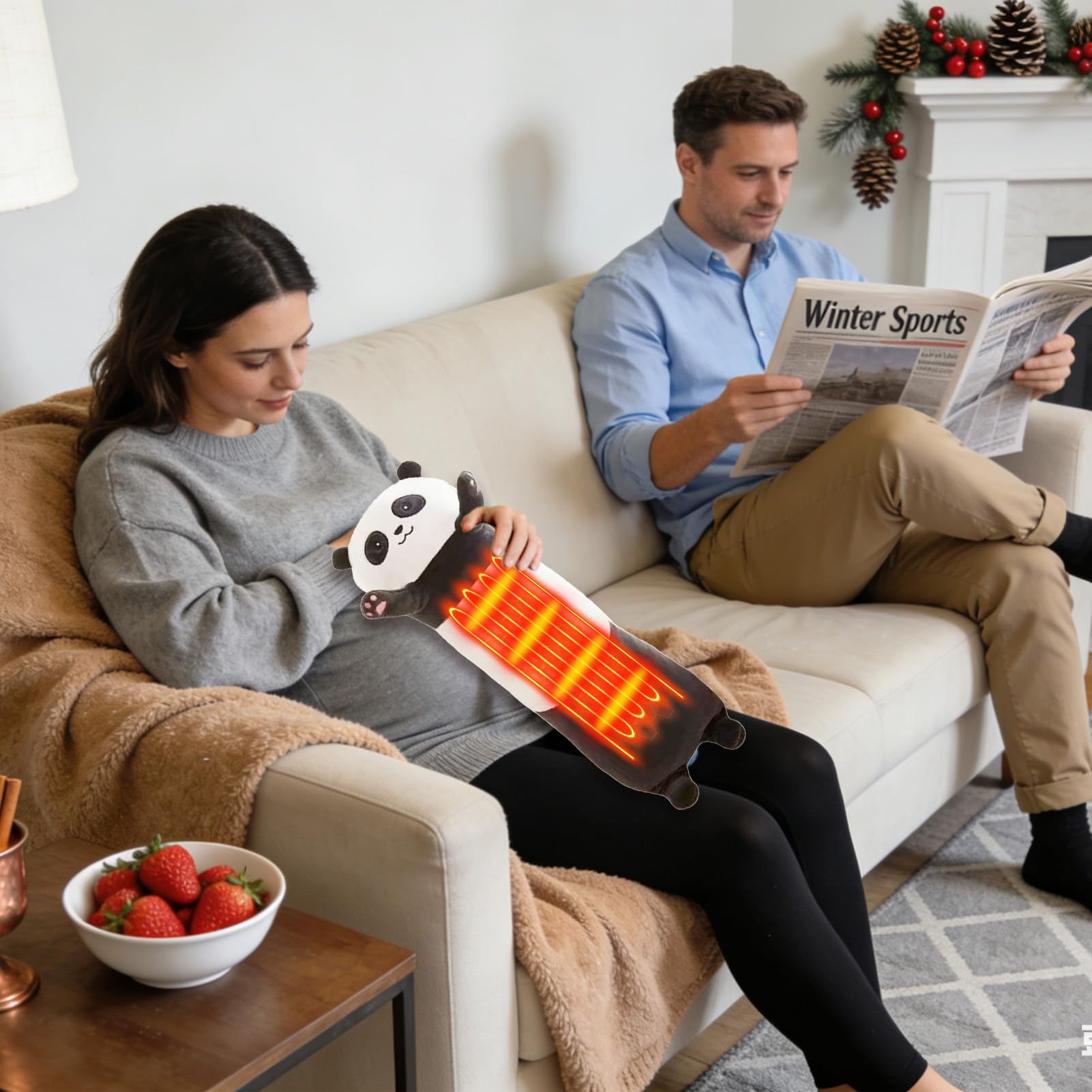 Almohadilla Térmica Eléctrica Muñeco Animal con Temporizador Ajustable y 5