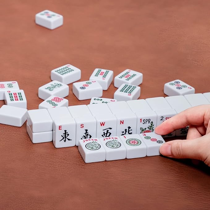 Juego de Mahjong Americano ZGME 166 Fichas Blancas miniatura 8