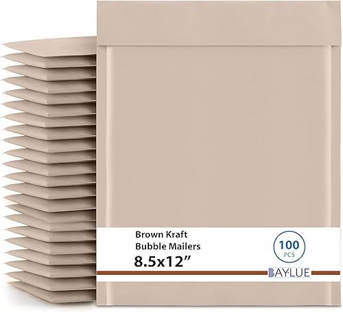 Miniatura 25 de Sobres pequeños de papel kraft de burbujas de 5 x 10 pulgadas #00 Sobres acolchados autosellables Sobres acolchados de burbujas