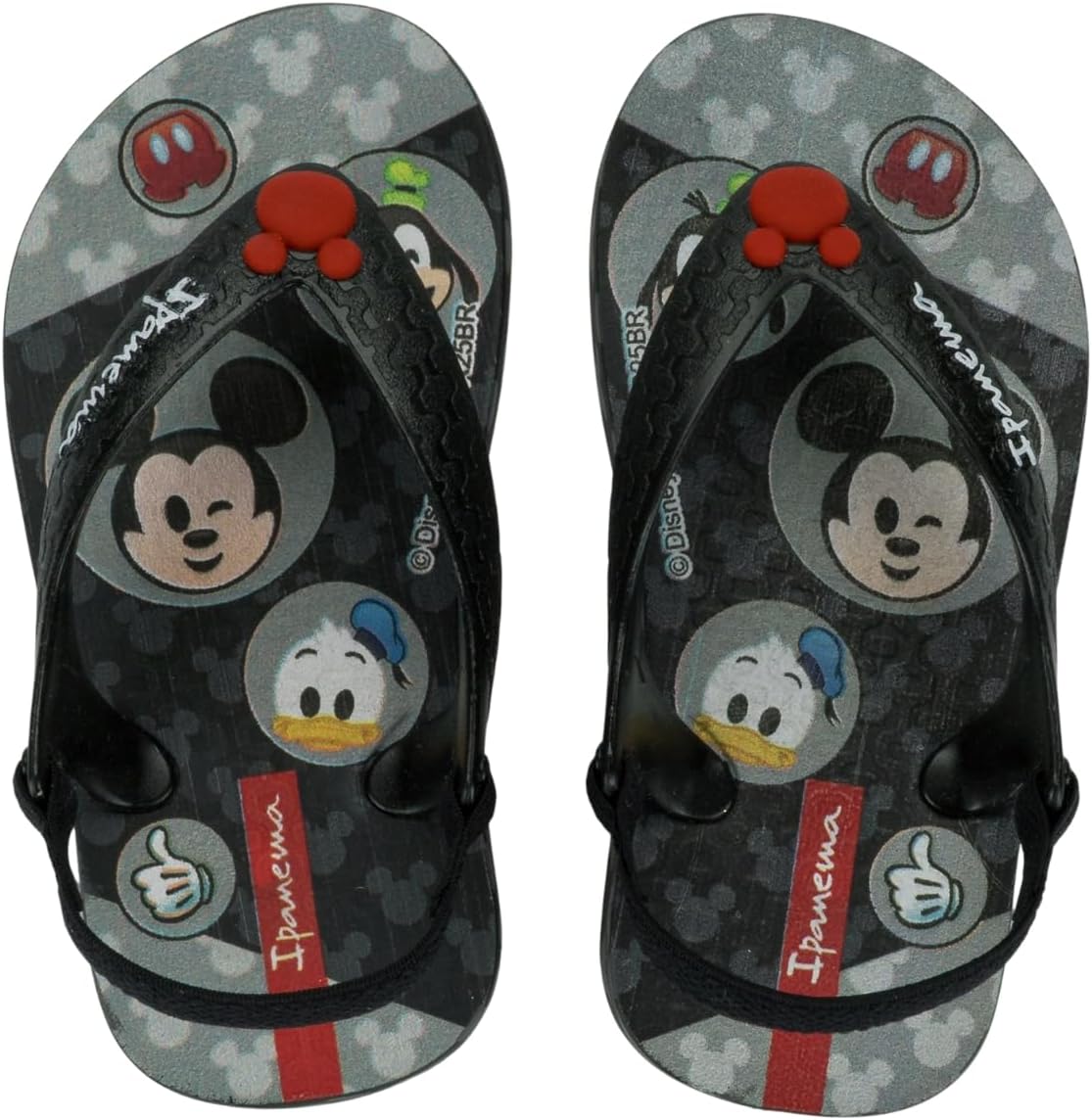 Chinelo Ipanema Infantil Bebê Com Elástico Disney Baby Mickey Marie Minnie Menina Menino Sandália