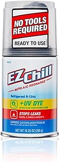 EZ Chill Car R-134a with Leak Sealer and UV Dye for Cars & Trucks & More, Red Dye, 10.25 Oz, RLS-3