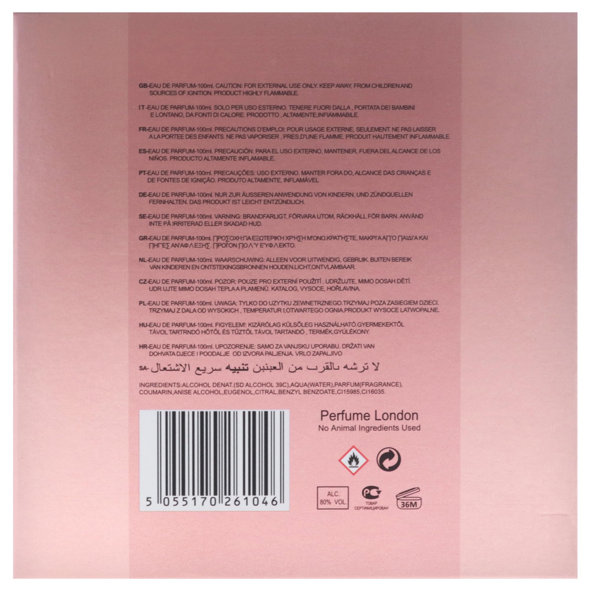 Eternal Romance - Rose Gold by Fine Perfumery dla kobiet - 3,4 uncji EDP Spray