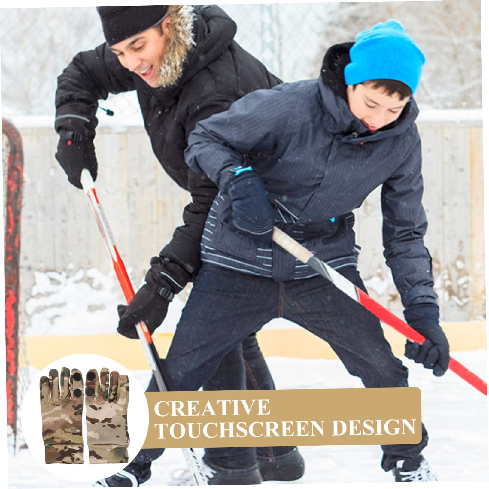 CALLARON Guantes termicos de Invierno Hombre Agarre nudillo Dedo revestimientos Guantes de de Invierno para Hombre Guantes de de Nieve para Hombre Nylon