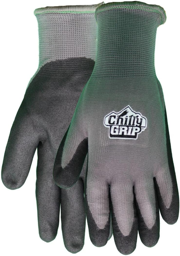 Red Steer A320 Water Resistant Heavyweight Thermal Lined Work & General Purpose Gloves, Gray, 12 Pairs