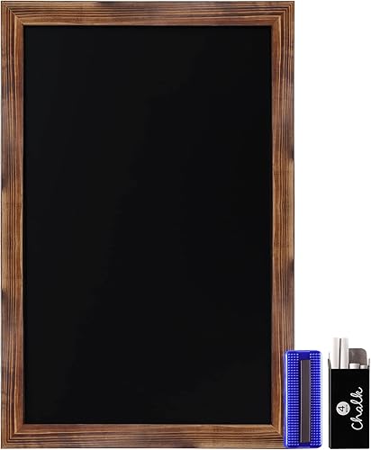 Miniatura 9 de HBCY Creations Pizarras magnéticas rústicas para pared (marrón torcido, 24 x 36 pulgadas)