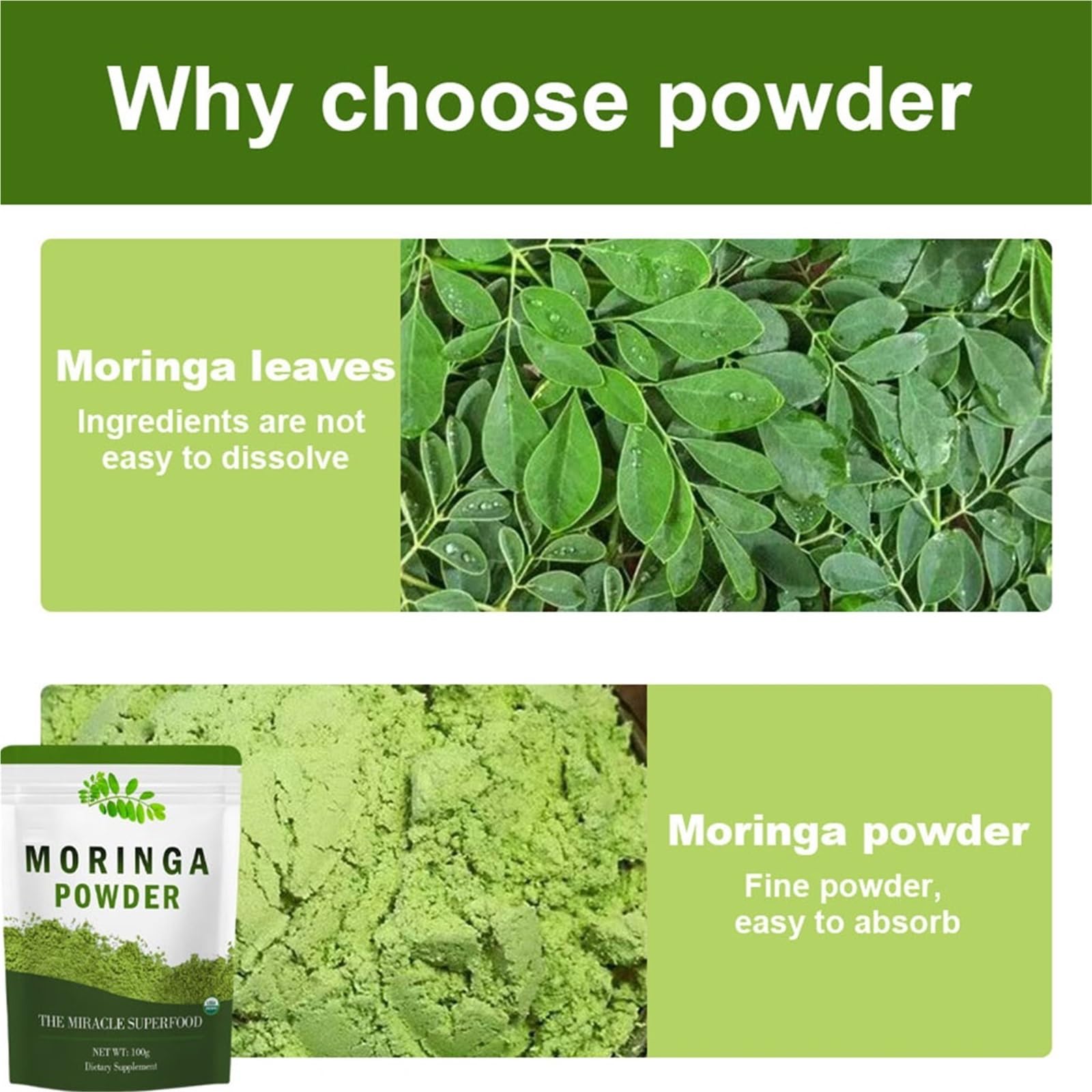Organiczny Proszek Z Zielonej Herbaty Matcha – Czysty, Naturalny, Ceremonialny I Kulinarny, Bez Dodatków(3PCS)
