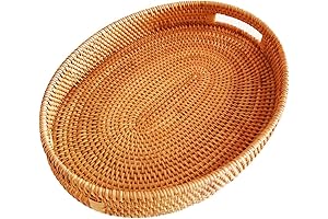 Oval Rattan X-Large Woven Serving Tray