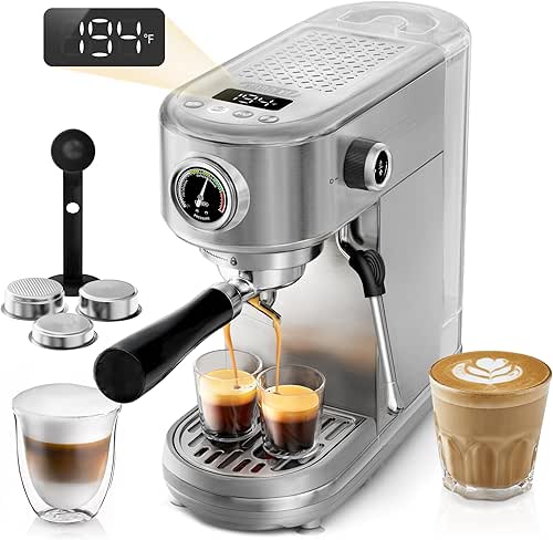 HIBREW H10B - 51mm Espresso Machine - Temperature & Cup