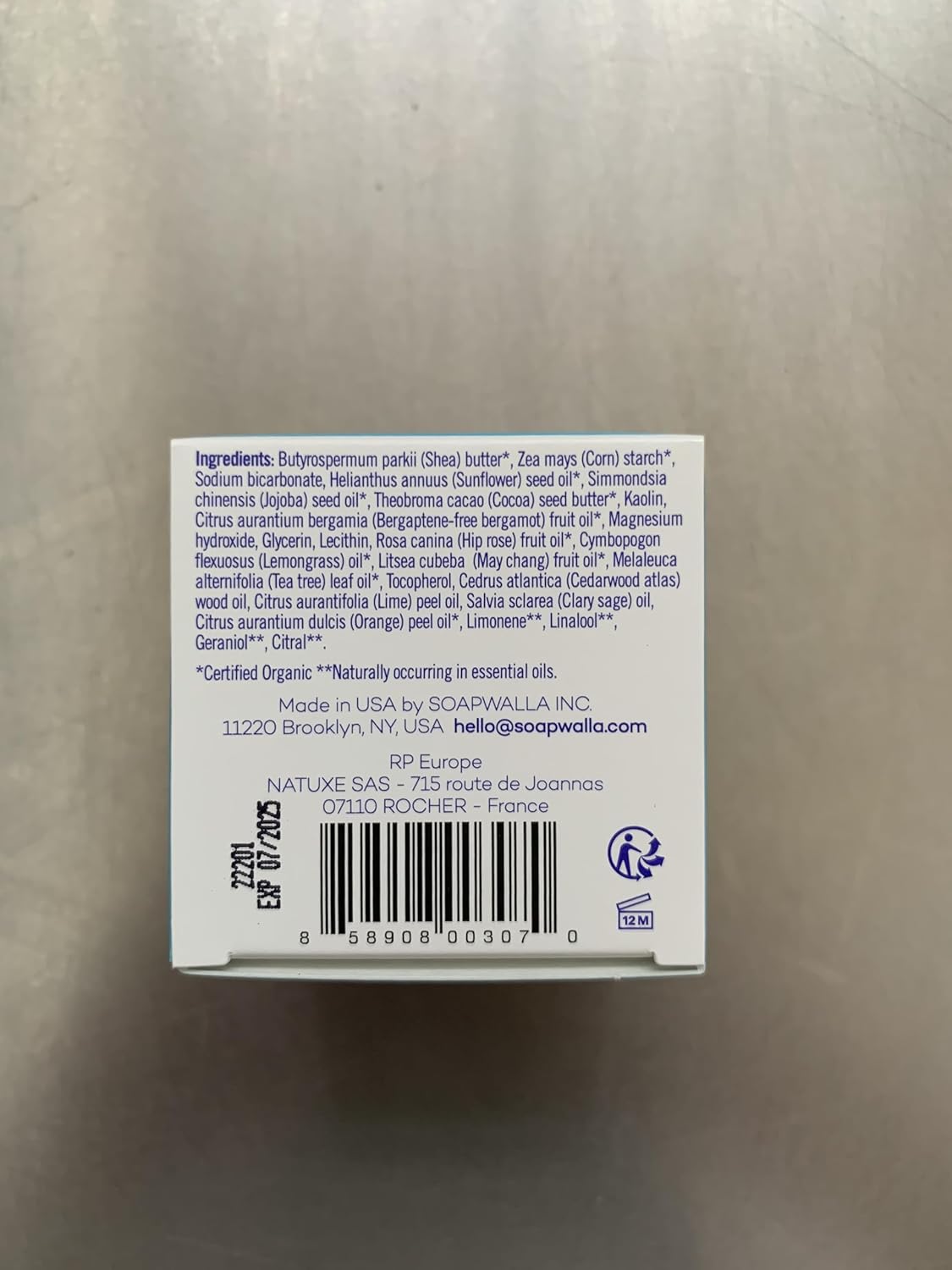 Soapwalla - Natural Citrus Aluminum-Free Deodorant Cream | Vegan, Cruelty-Free, Clean Skincare (Full Size, 2 oz | 57 g) - Image 6