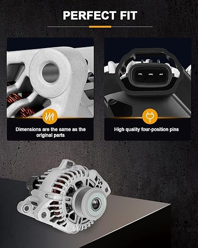 Miniatura 4 de ROADFAR Alternador apto para Hyundai Sonata 2.4L 2010 2011 2012 2013 37300-2G400