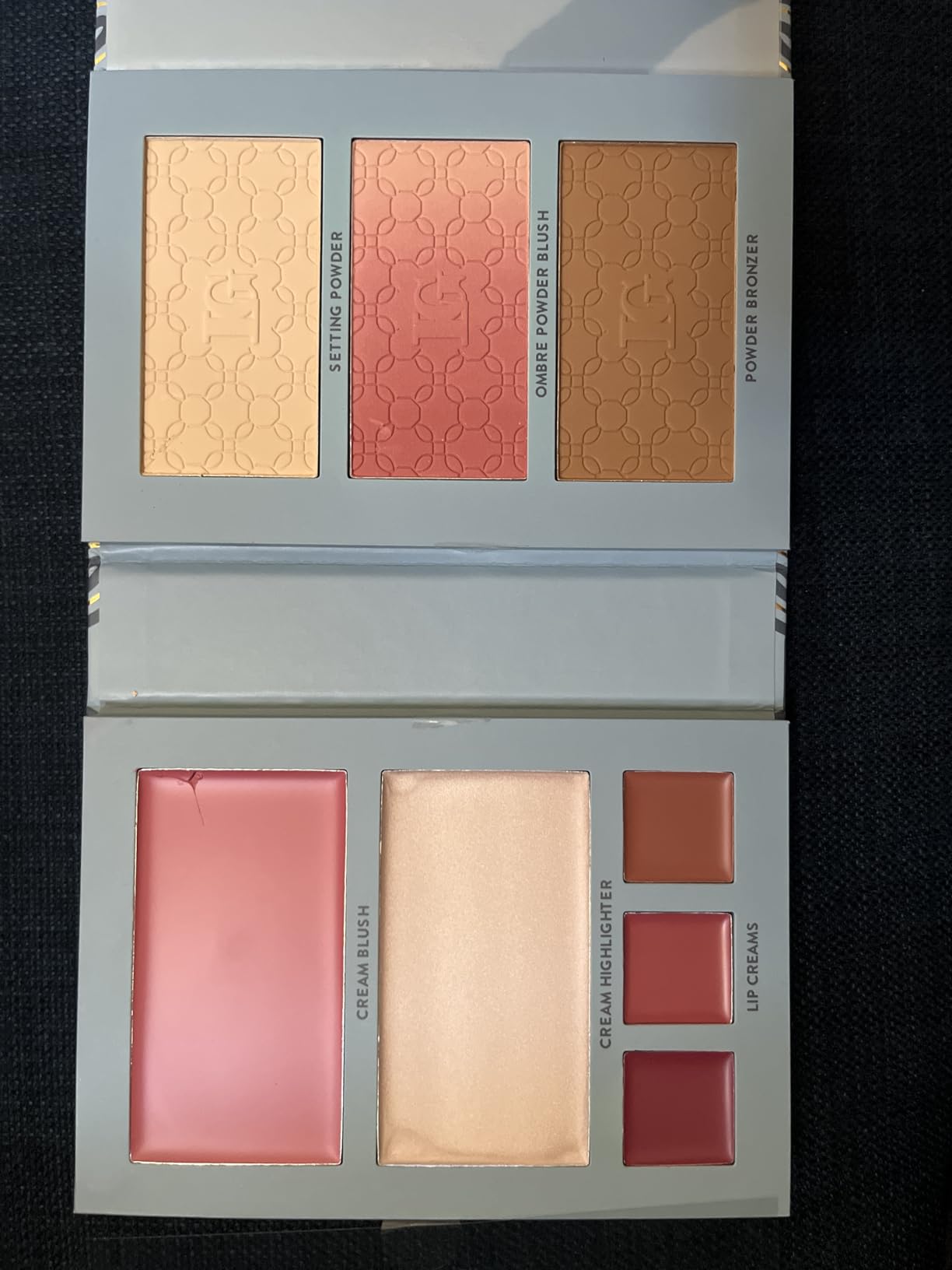 LAURA GELLER NEW YORK RSVP-Ready Big Night Out Full Face Travel Makeup Palette - All-in-One Set includes Eyeshadows, Eye Liners, Blush, Bronzer, Highlighter, Setting Powder, and Lip Creams