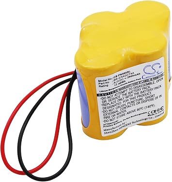 Replacement Battery Compatible for GE FANUC Amplifier BETA iSVSPc FANUC Amplifier BETA iSV FANUC Amplifier BETA iSVSP FANUC Amplifier Alpha iSV 2900mAh/6.0V, Battery