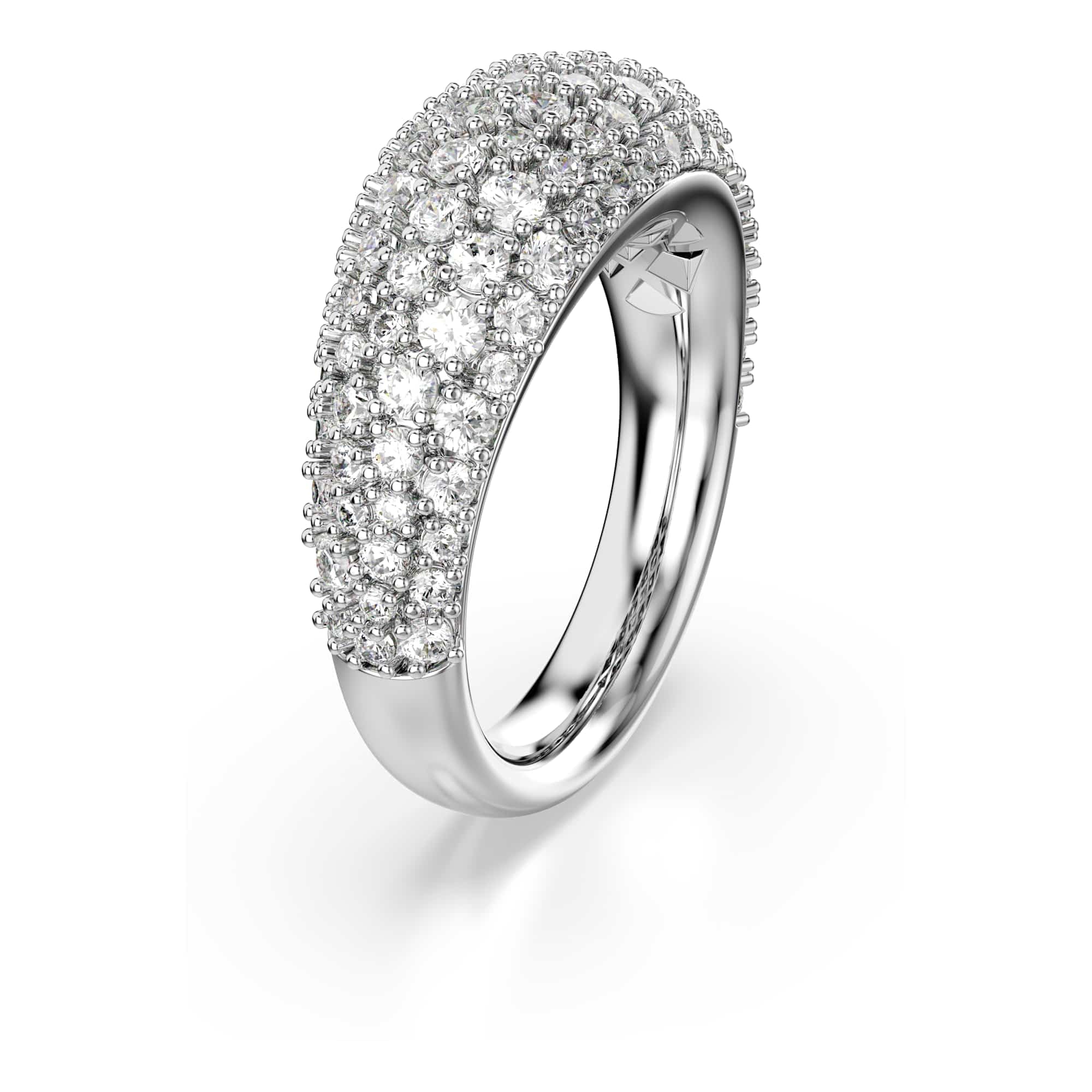 Swarovski Sublima Kollektion Ring, Weiß, Rhodiniert