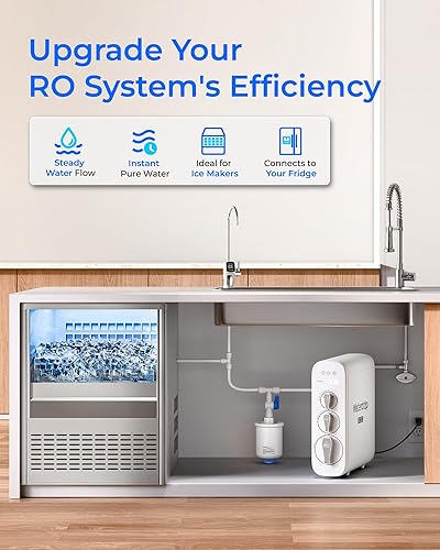 Miniatura 3 de Waterdrop PMT Tanque de presión de agua pequeño, tanque de presión RO para todos los sistemas de ósmosis inversa sin tanque, mini tanque de