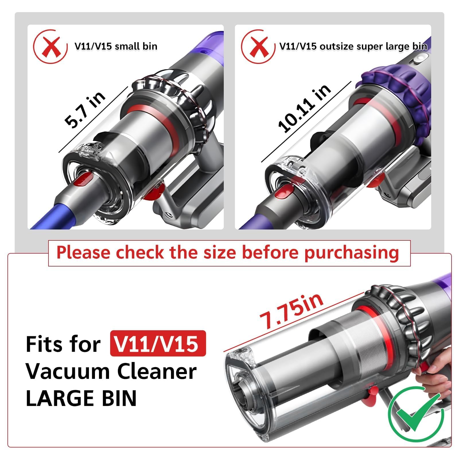 Ricambi per Dyson V11 V15 SV14 SV15 SV22, Accessori per Dyson V11 V15 SV14 SV15 SV22 Absolute