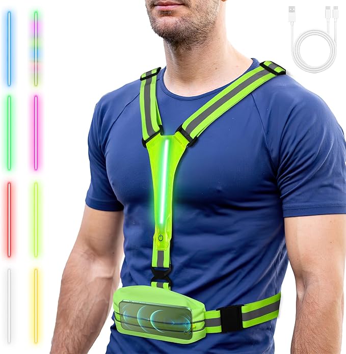 Laelr LED Reflective Vest Running Gear High Visibility