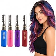 4PCS Temporary Hair Colour Set, Hair Mascara Dye, Pink Blue Purple Burgundy