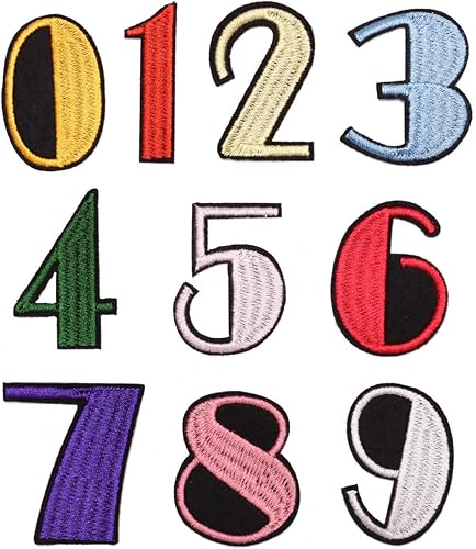 Miniatura 7 de 36 parches de letras y números para planchar, parches bordados del alfabeto de animales de la A a la Z, apliques de números del 0 al 9 para ropa,