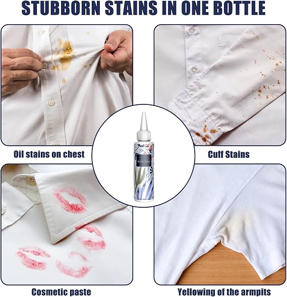Nml Stain Remover for Clothes - Garment Stubborn Stain Cleaner, Oil and Emergency Stain Rescue (2pcs)