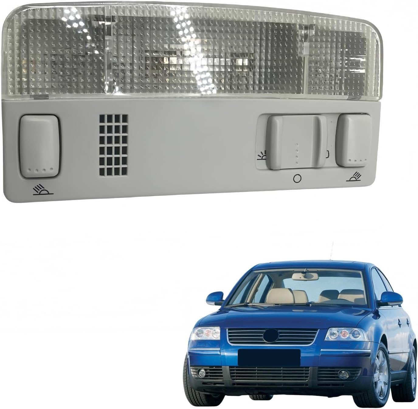 1 Pcs Automotive Overhead Consoles, Compatible with Touran Passat B5 Golf MK4 Bora Polo Caddy Octavia Fabia 3B0947105C 1TD947105