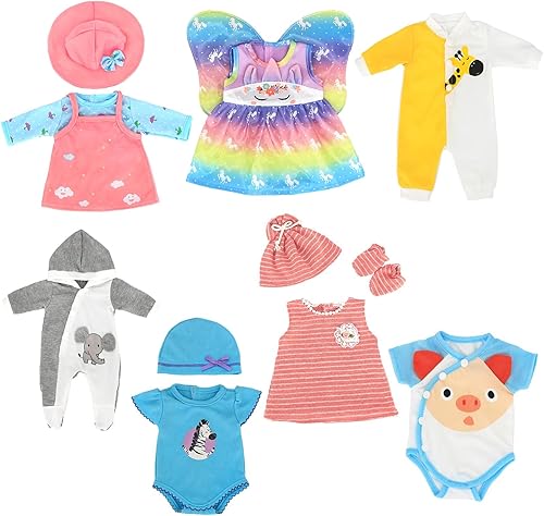XADP 7 juegos de ropa de muñeca para muñecas de 18 pulgadas y muñecas de bebé de 15 pulgadas y otras muñecas de bebé similares disponible en Yaxa Colombia