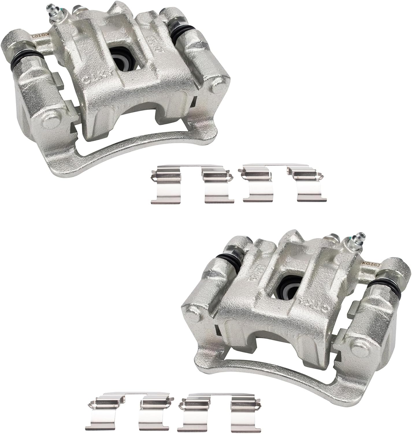 Rear Driver and Passenger Side Brake Caliper Set Hardware Compatible with 09-12 Hyundai Elantra