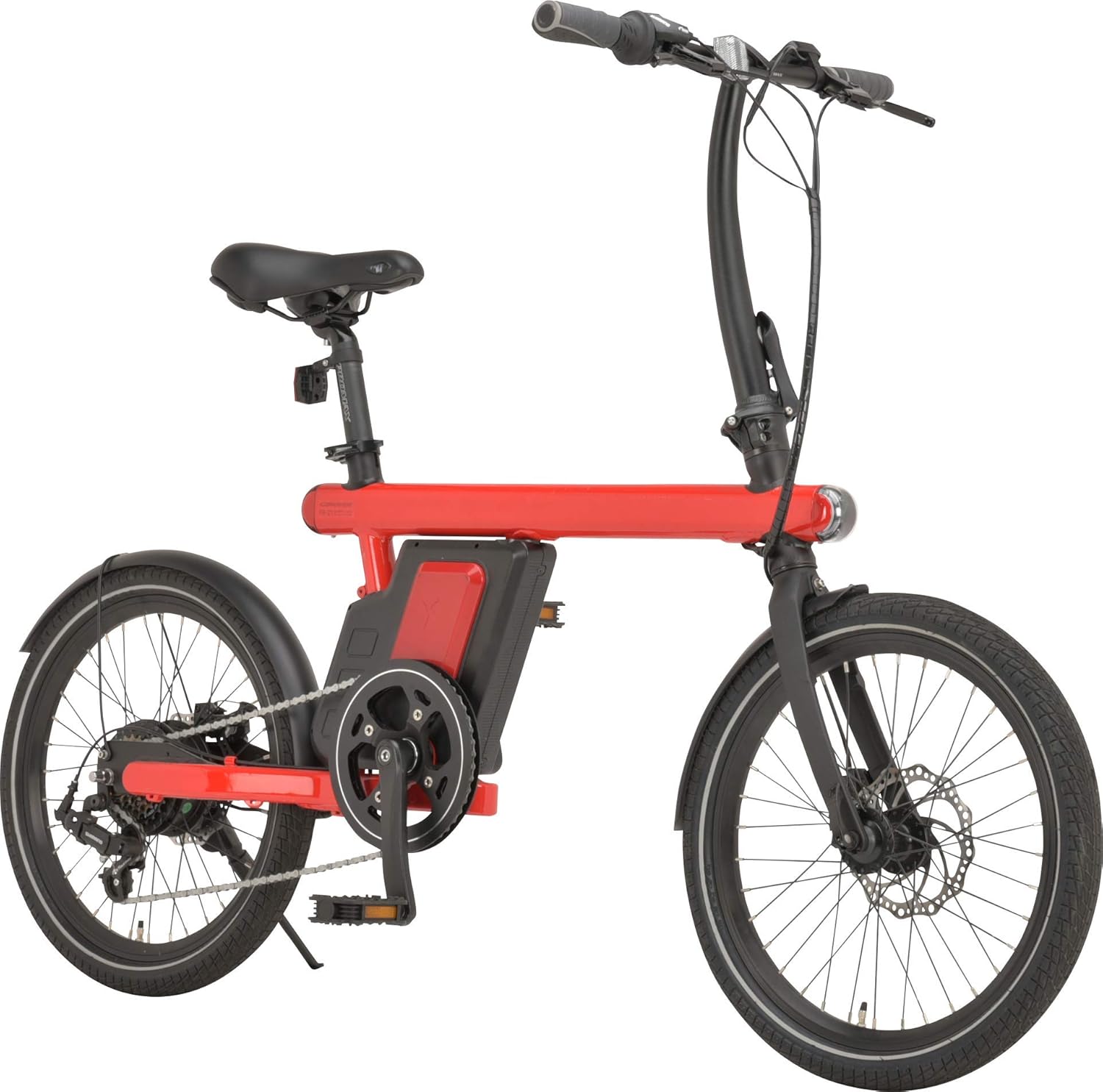 カノーバー(CANOVER) 電動アシスト自転車 ミニベロ 20インチ 9.6Ah 6段変速 FR-Z1 レッド 47107