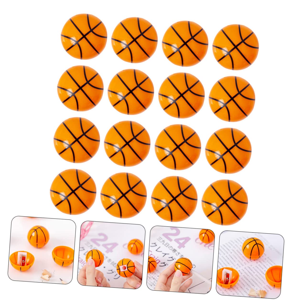 VILLCASE 5 Set Temperamatita Temperamatite A Batteria Evoluzione Del Basket Affilacoltelli Portatile Pencil Sharpener Temperamatite Manuale Universale Metallo 16 Pezzi * 5