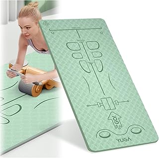 Exercise Equipment Mat for Ab Roller Wheel,Non-Slip Exercise M at 8mm,Long Sound Insulation Knee M at For Abdominal Yoga Floor Workouts-Green