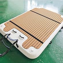 Inflatable Floating Dock, Heavy-Duty PVC Water Platform with Non-Slip Surface, Portable Pontoon for Swimming, Fishing, Boating & Lake Beach Fun