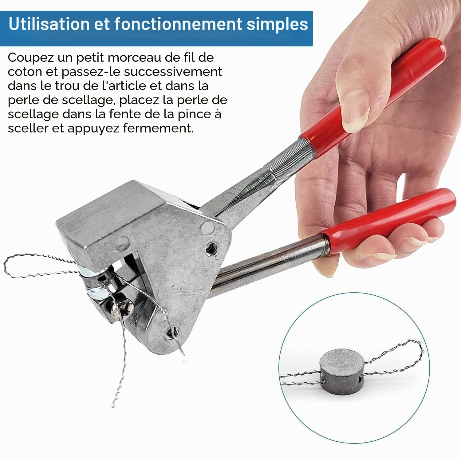 100 Plombs Ronds 8 Mm + 100 Fils D'acier + 1 Pince – SODIAL – Lot Complet Pour Pêche Ou Bricolage