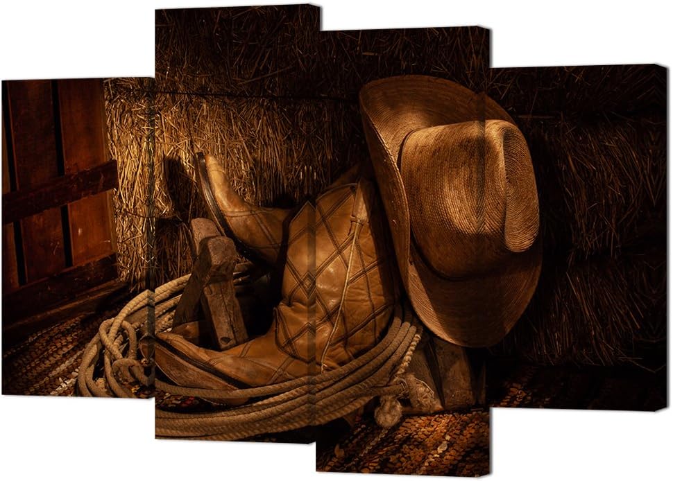 Amazon.com: Western Wall Decor Picture American West Rodeo Cowboy Hat