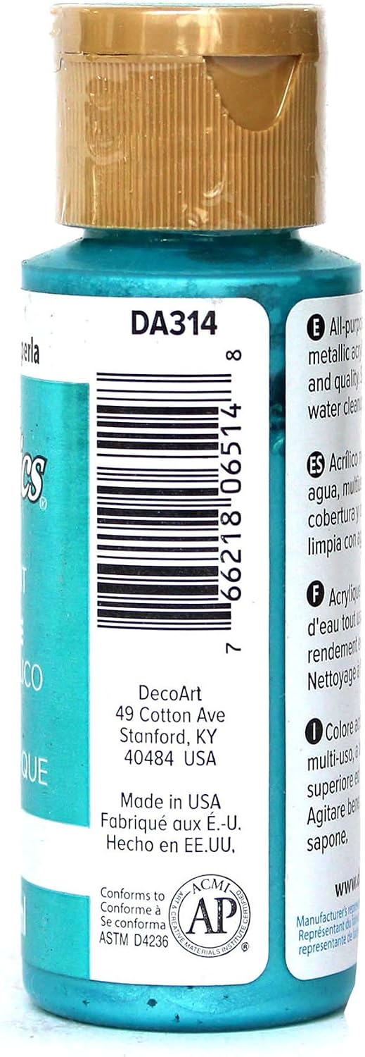 DecoArt DA314-3 Dada314-3 Paint Acrylic Peacock Pearl 2 Oz