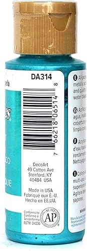 Miniatura 2 de DecoArt DA314-3 Dada314-3 - Pintura acrílica de pavo real perla de pavo real 2 onzas