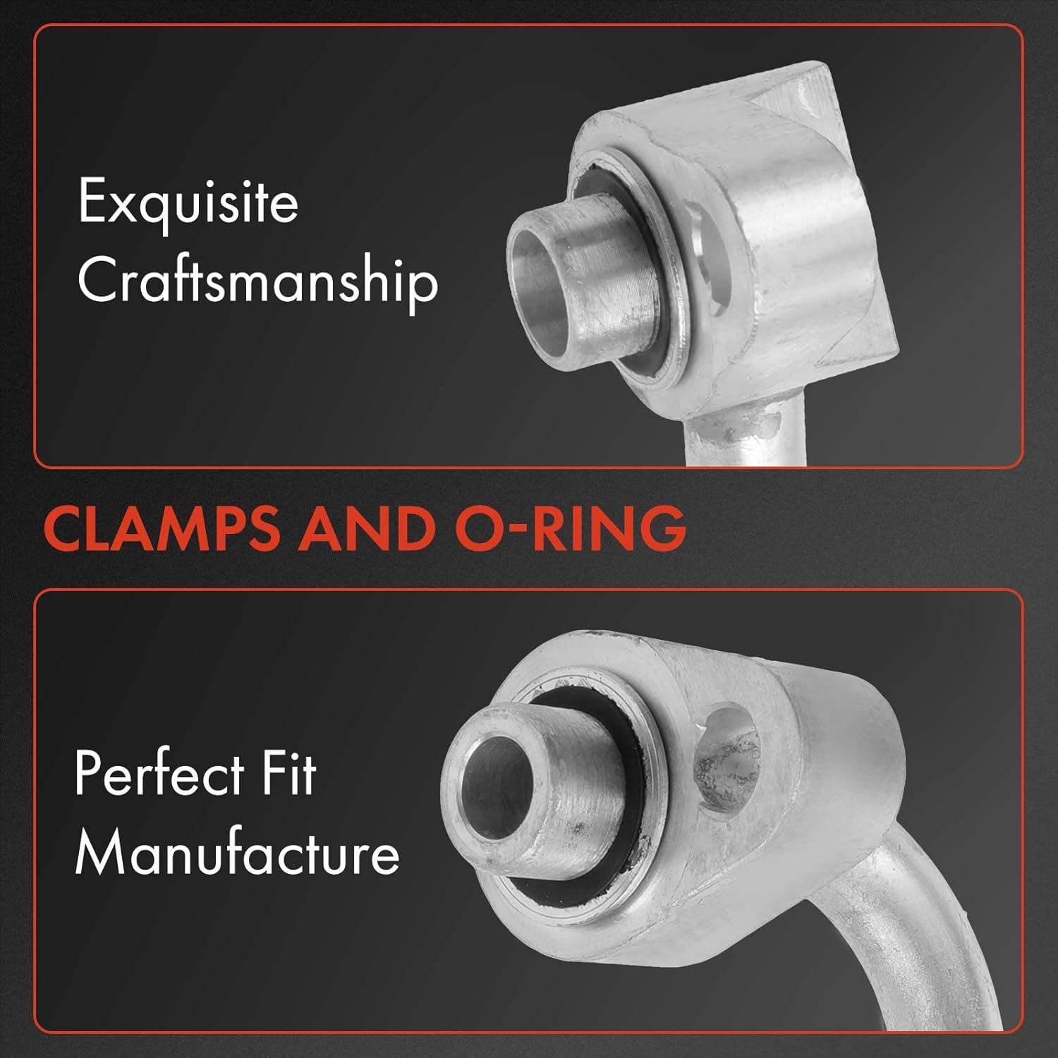 A-Premium A/C Suction and Discharge Line Hose Assembly Compatible with Jeep Compass Patriot 2010-2017 Dodge Caliber 2010-2012 2.0L 2.4L