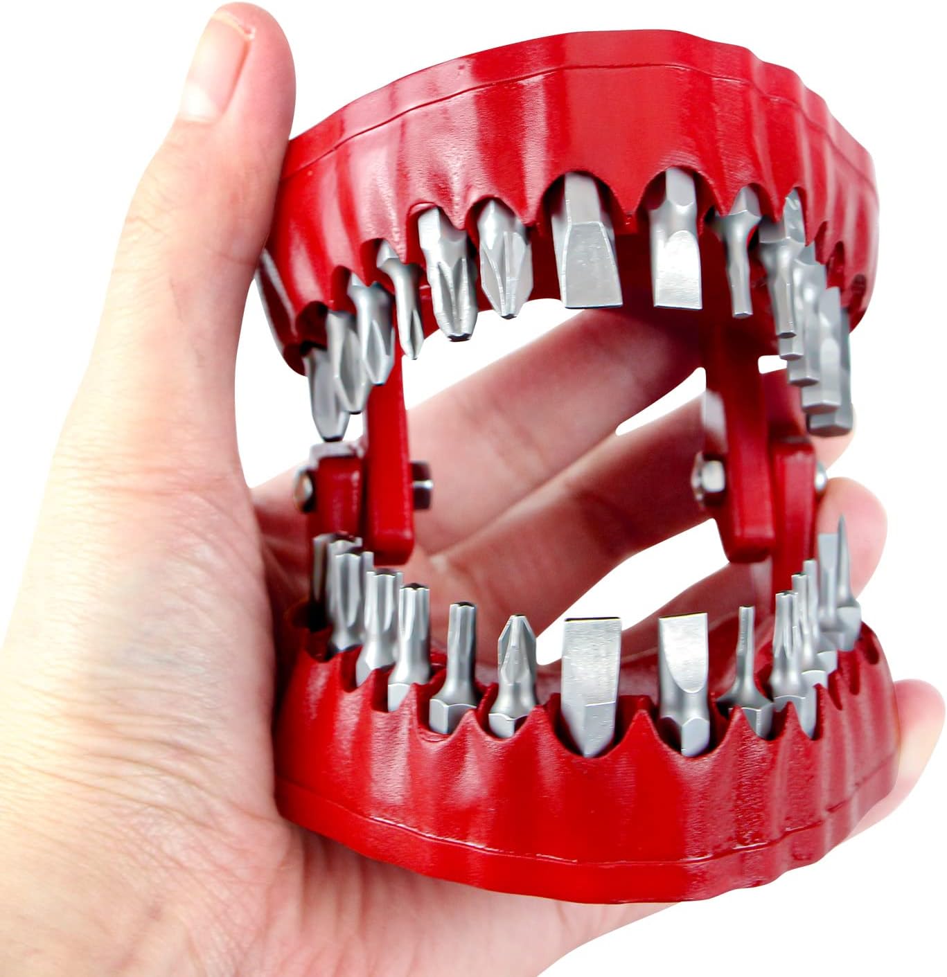 Denture Drill Bit Holder with 28 Bits fits 1/4 Inch Hex Bit and Drive