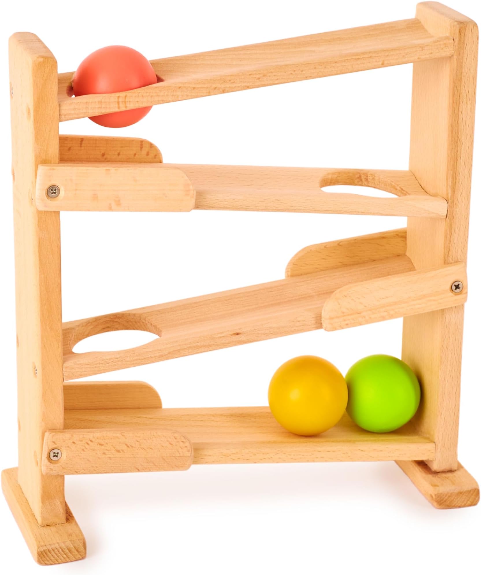 - Curious Cub Montessori Ball Tracker | Baby Wooden Toys for Early Development | Fine Motor Skills & Sensory Toys for Kids | Encourages Curiosity and Hand Eye Coordination (6 Months - 2 Years)