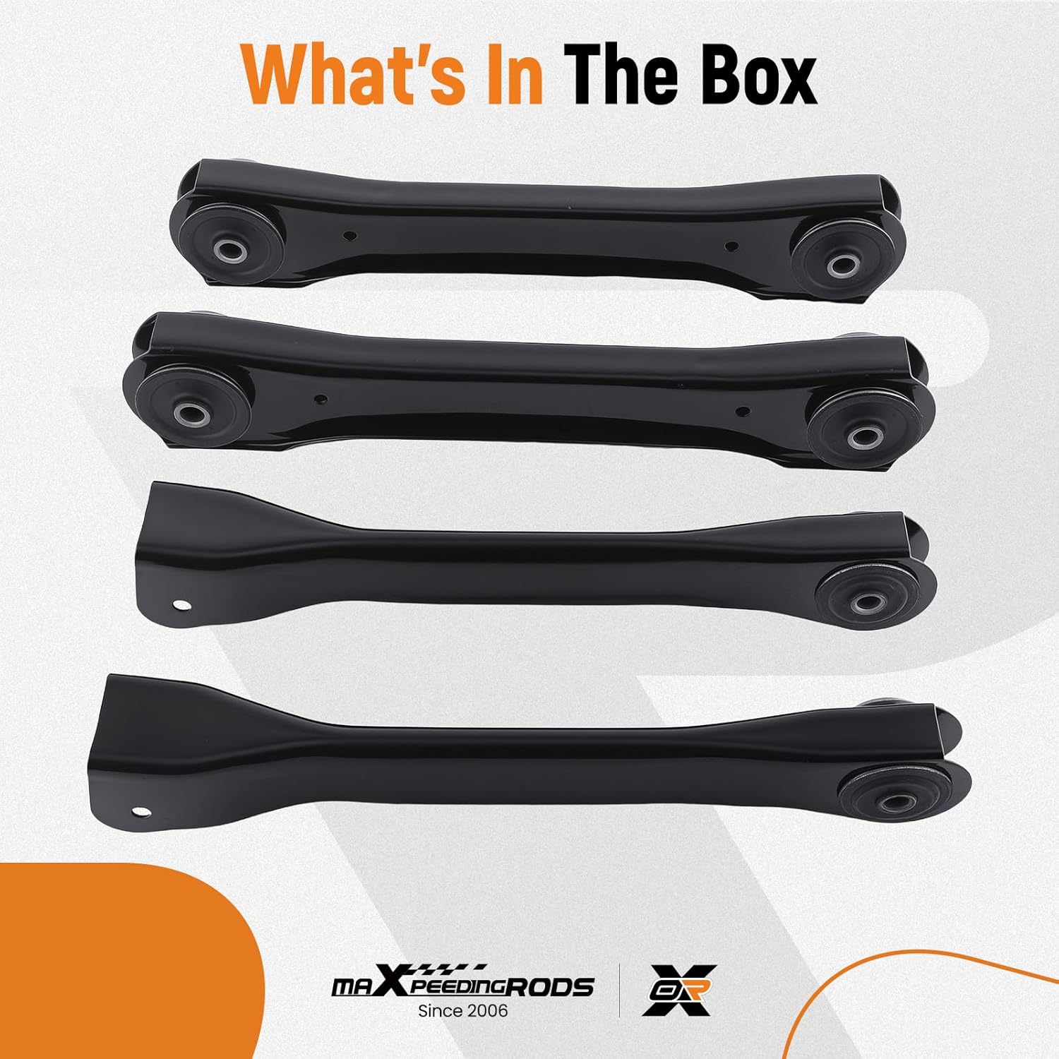 maXpeedingrods 4Pcs Front Upper Lower Control Arm Kit for Jeep Wrangler/TJ 1997-2006, K640734 K620244