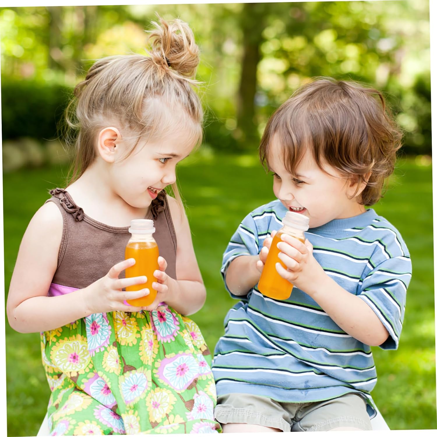 10pcs Drink Bottle with Lid Kid Water Bottle Kids Juice Smoothie Bottles Plastic Candy Jar Simply Juice Plastic Drinking Bottles Juice Storage Bottles Child Water Cup Milk The Pet