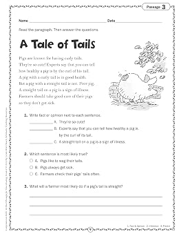 Comprehension Skills: 40 Short Passages for Close Reading: Grade 2