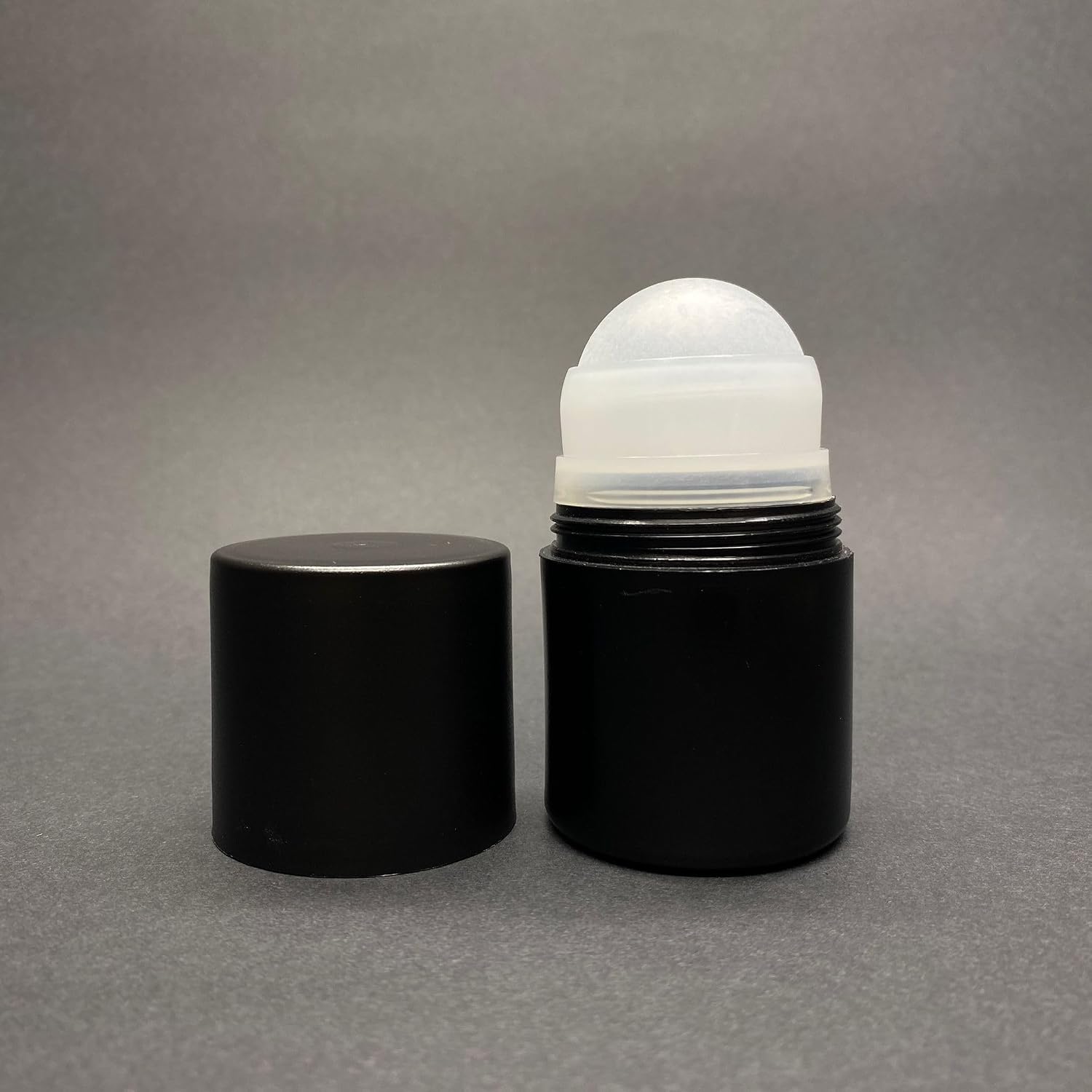 50 Ml Plastik Roll-on Şişesi - Siyah Gövdeli Siyah Kapaklı Bilyeli Takım - 50 cc Koltukaltı Roll-on Şişesi x 3 Adet