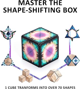 Shashibo Bundle Battle Shapes Magnetizing Puzzle Game and 2 x Moon Cubes