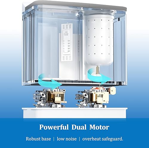 Miniatura 6 de Erivess Lavadora portátil de doble tina, compra 1 (lavadora) y obtén 1 (rejilla seca) gratis! Lavadora de 13 libras Mini lavadora compacta y bomba