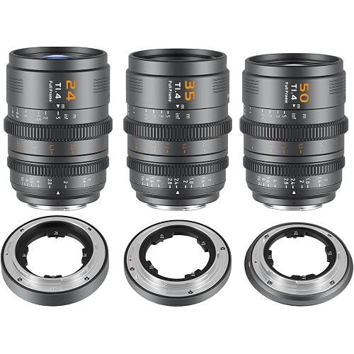 SIRUI VP-1 Vision Prime 1 T1.4 Full Frame Cine Lens,24/35/50mm,Gray