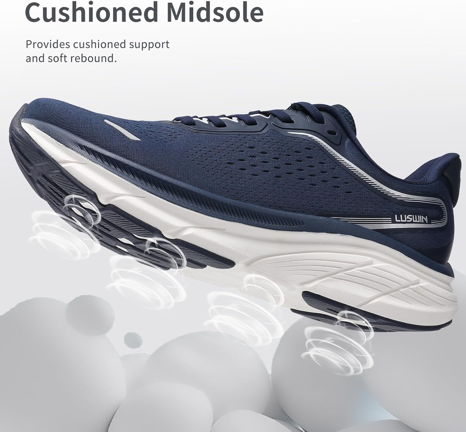 Men's Walking Shoes Lightweight Breathable Cushioning Running Shoes Athletic Tennis Workout Gym Non Slip Comfortable Fashion Sneakers - Image 2