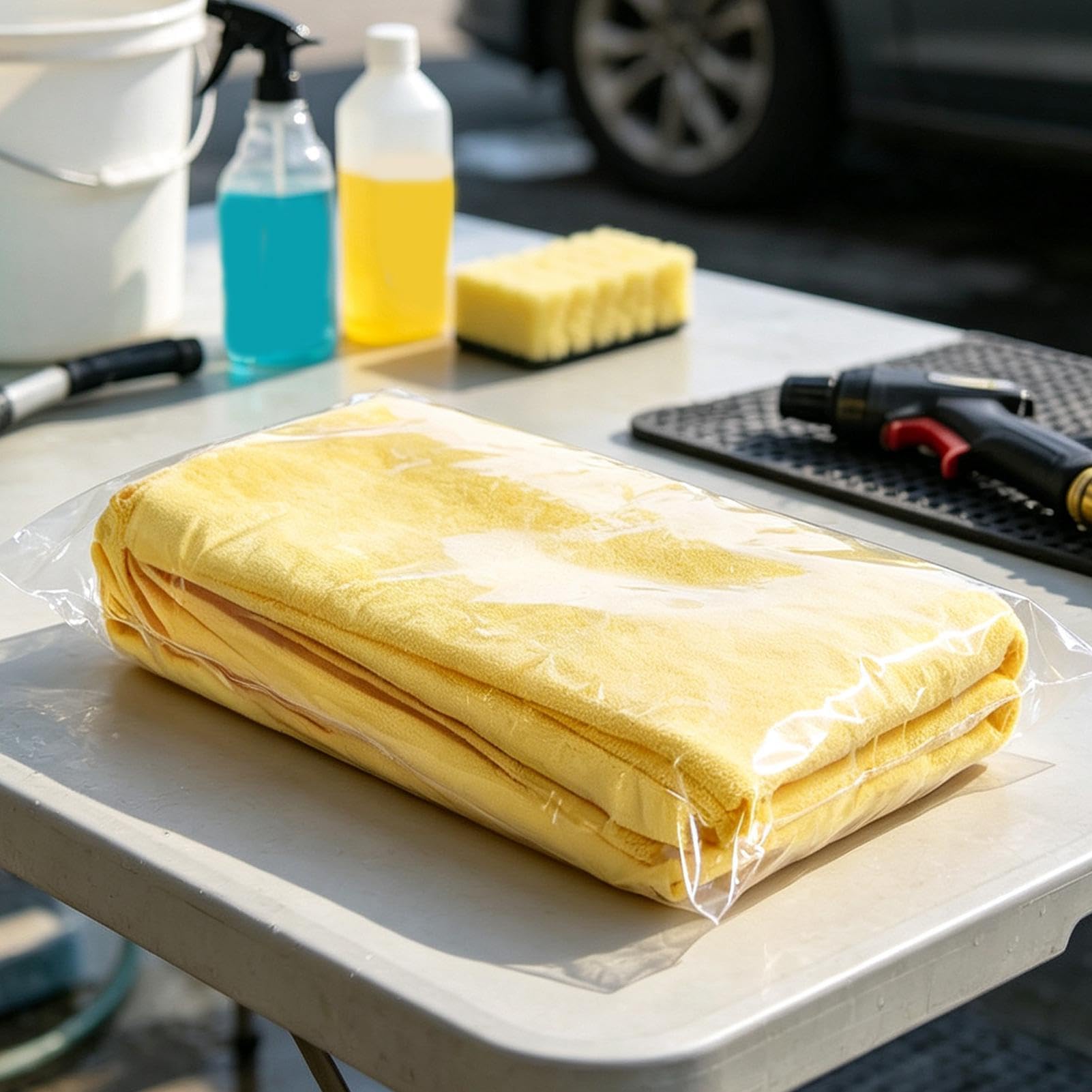 Mikrofasertücher für Autos 24 Stück Streifenfreie Autoreinigungstücher | Auto-Detailing-Tücher für Hausbesitzer Autofahrer Detailer Zuhause Büro Wohnung Studentenwohnheim Küche Bad Limousinen SUVs