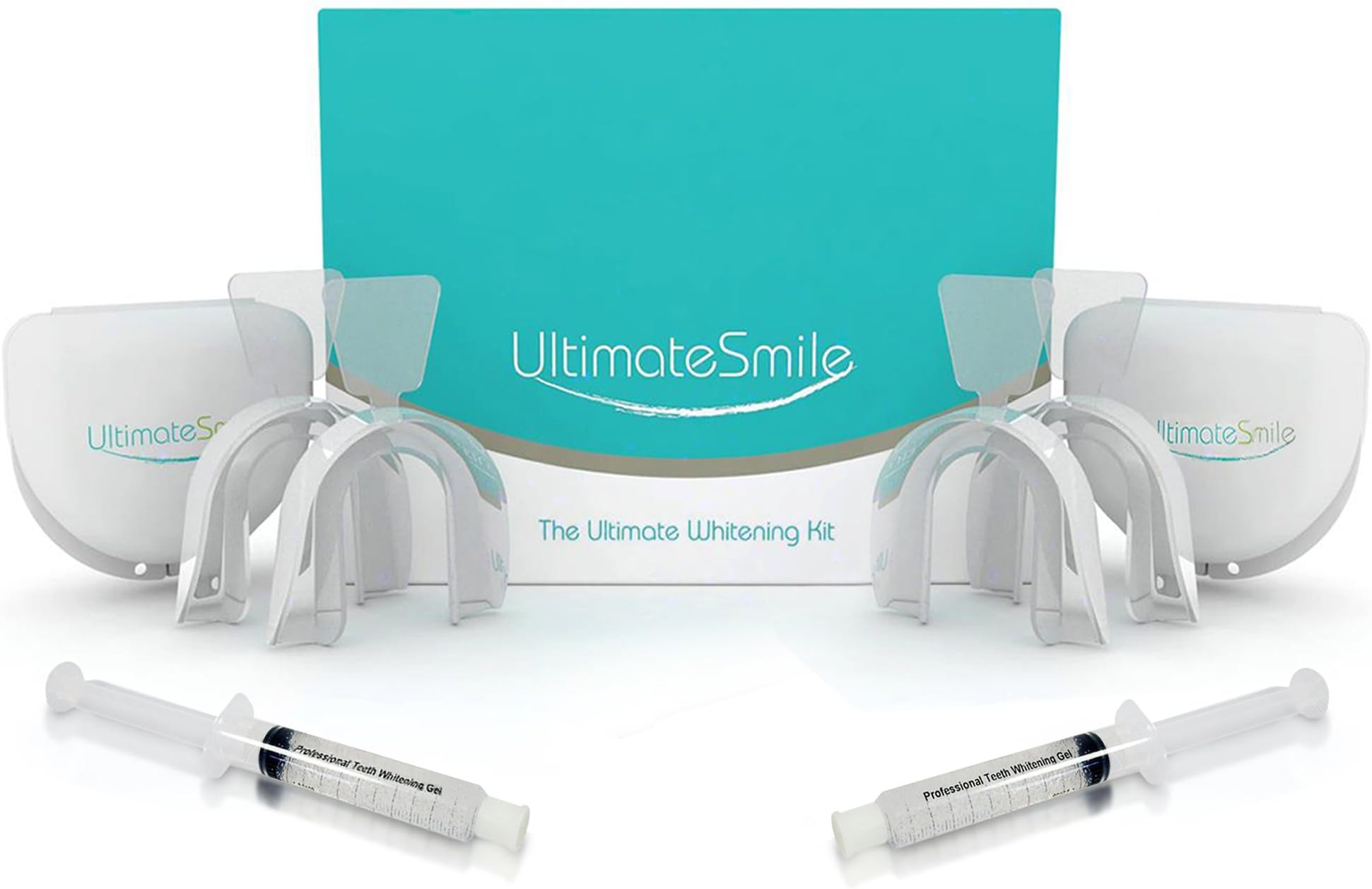 Ultimate Smile Professional Home Teeth Whitening Kit - 35% Carbamide Peroxide Tooth Whitening Gel Syringes - Includes Moldable Mouths Trays and Retainer Case - 20 Treatments