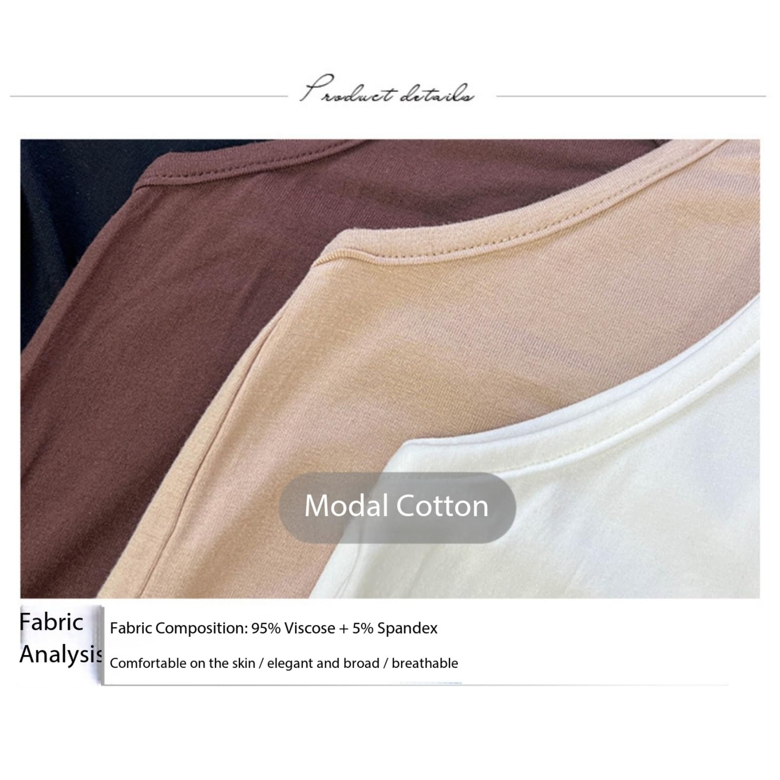 JCVBN - Canotta da donna, taglie forti, spalline regolabili, vita increspata, in cotone elasticizzato, taglie forti, vita increspata, spalline regolabili, collo quadrato, sensazione di cotone, 4