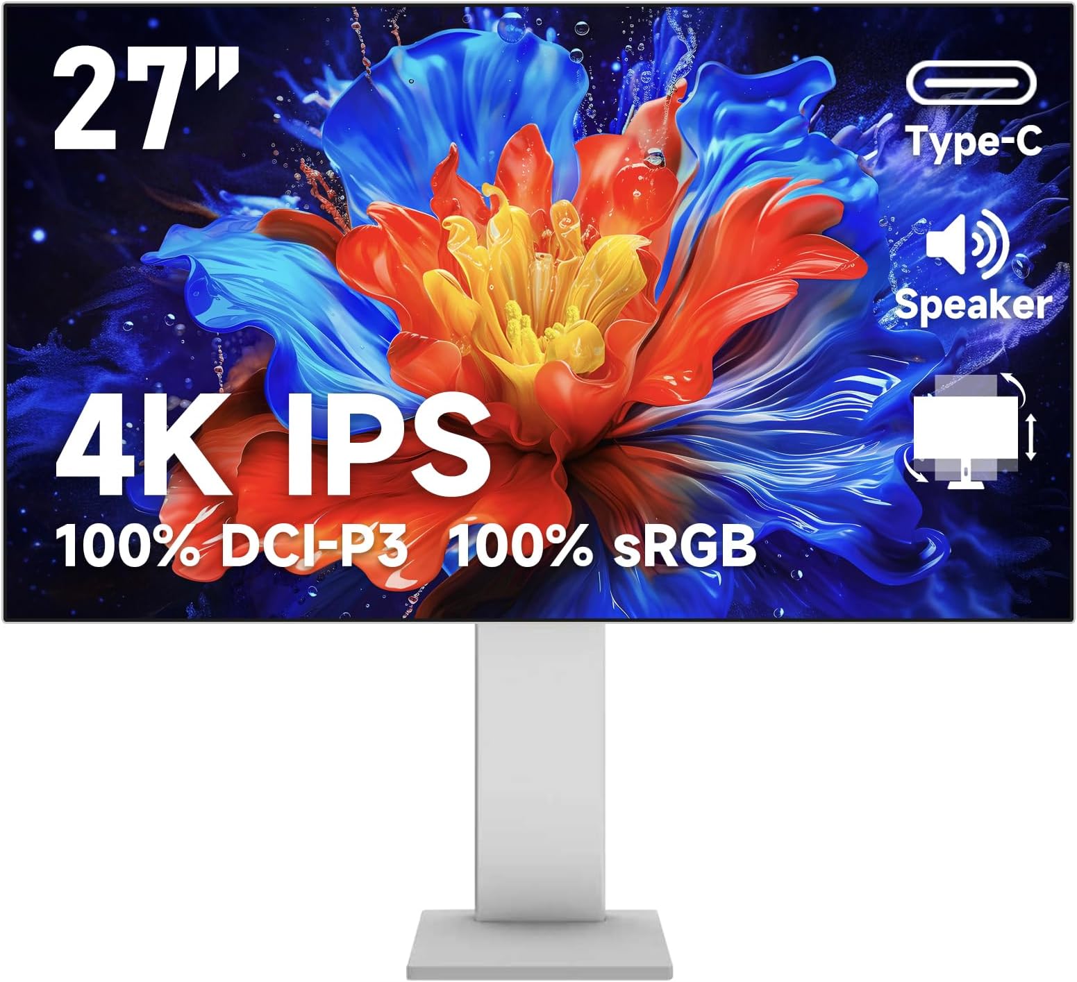Gawfolk 27-inch IPS 4K UHD computer monitor, 3840×2160p PC screen